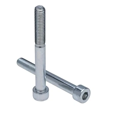Abbildung von Zylinderkopfschrauben M8 Strenght Sleel Class 8.8 (Packung mit 10) Verzinkte Sechskantschrauben Innensechskant Gewindebefestigung Zylindrisch Schwerlast zertifiziert Standard DIN912 (8mm x 35mm)