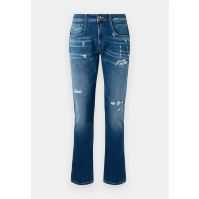 Abbildung von Replay Anbass Pants Jeans Straight Leg, Herren, Größe: 32x32, Medium blue