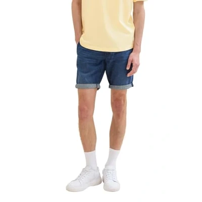 Abbildung von TOM Tailor denim Regular Jeans Shorts, Herren, Größe: Medium, Used mid stone blue