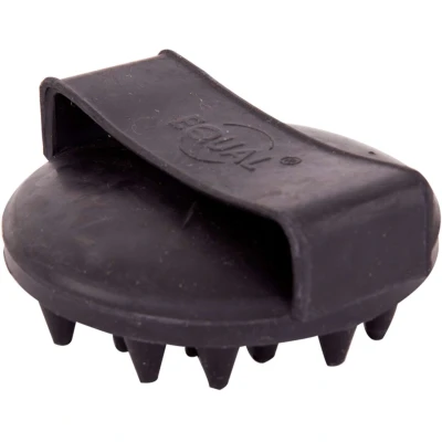 Abbildung von Premiere Massagebürste Gummi Rund Grob Schwarz One Size