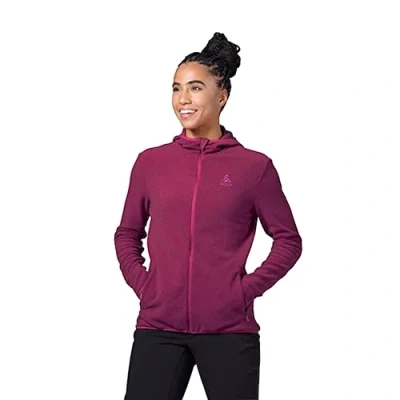 Abbildung von Odlo Damen Hoodyjacke mit Reißverschluss ROY, festival fuchsia raspberry fudge, S