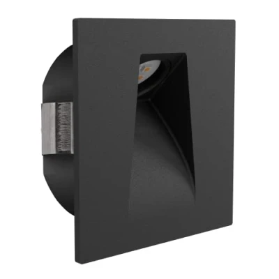 Abbildung von Eglo 99644 Einbauleuchte MECINOS schwarz L:8 B:8 H:0,3cm 3000K