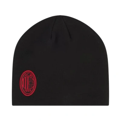 Abbildung von AC Milan Wintermütze, warme Mütze mit offiziellem Logo, Herren oder Damen, Unisex