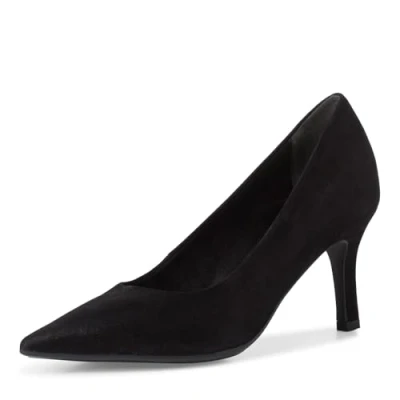 Abbildung von Tamaris Damen Pumps Leder Stilettoabsatz bequem; Black Structure, EU 36