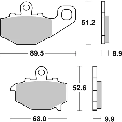 Abbildung von TRW Organic Allround MCB662 Bremsbelagsatz