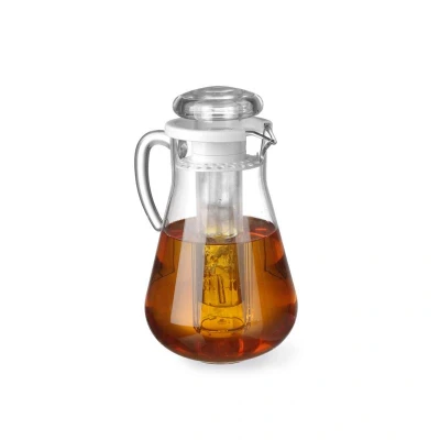 Abbildung von HENDI Karaffe mit Deckel 2,2 l Eiswürfelkühlung Kunststoff Durchmesser: 15 cm Wasser Orangensaft, Saftkanne