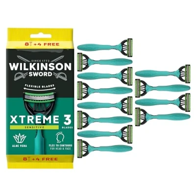 Abbildung von Wilkinson Sword Xtreme 3 Sensitive Einwegrasierer für Männer 8+4