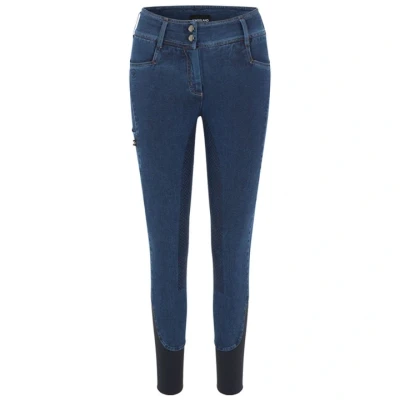 Abbildung von Kingsland Reithose KLKayce Denim Vollbesatz Dunkelblau