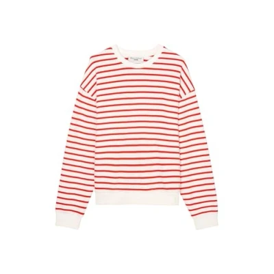 Abbildung von Marc O&#039;Polo Denim CREW NECK Sweatshirt, Damen, Größe: XL, Medium red