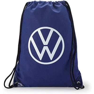 Abbildung von Volkswagen 000087318K Turnbeutel Sportbeutel Tasche Rucksack Beutel, mit neuem VW Logo, blau
