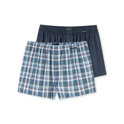 Abbildung von Schiesser 2 PACK Boxershorts, Herren, Größe: Medium, Blue