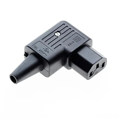 Abbildung von C13 Wiederverdrahtbarer Iec Stecker, 10A, Rechtwinklig IEC320 Steckverbinder mit 3 Anschlüssen, Buchse für Stromadapter, Pins, Inline