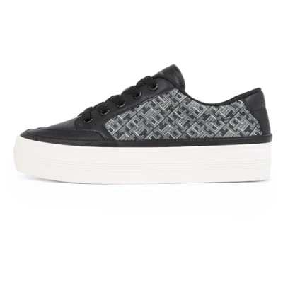 Abbildung von Tommy Hilfiger Monogram Sneaker low, Damen, Größe: 37, Black Schuhe