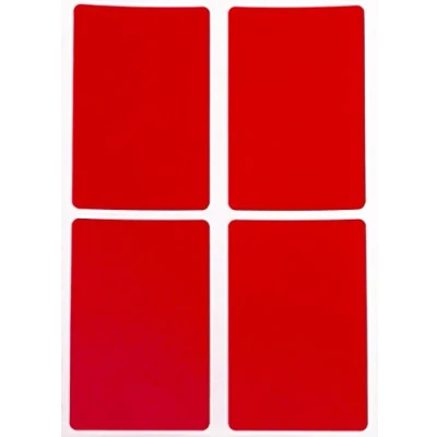 Abbildung von Etiketten Rot 75 mm x 50 rechteckige Sticker Größe 7,5 cm 5 viereckige Aufkleber 60 Vorteilspack von Royal Green