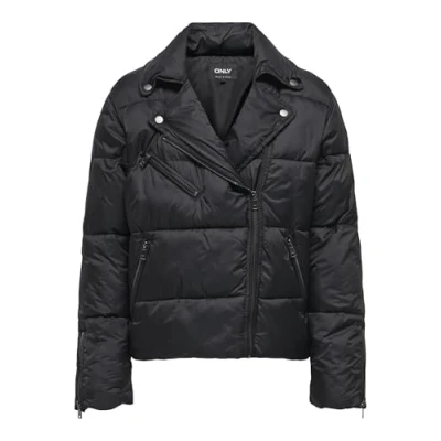 Abbildung von ONLY Onlvanilla Puffer Biker Jacket Winterjacke, Damen, Größe: Small, Black