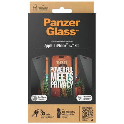 Abbildung von Panzerglass Gehärtetes Glass Privacy Displayschutzfolie Apple iPhone 15 Pro Max