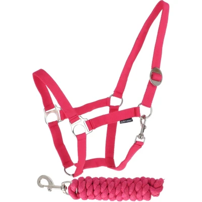 Abbildung von Harry&#039;s Horse Halfterset Initial Pony Fuchsie