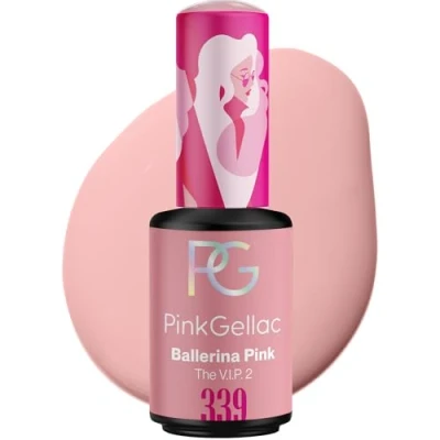 Abbildung von Pink Gellac Gel Nagellack UV 339 Ballerina 8 ml Gelnagellack für Lampe Rosa Einfache Anwendung Nail Polish 14 Tage Salonqualität Veganer Gellack Made in Holland