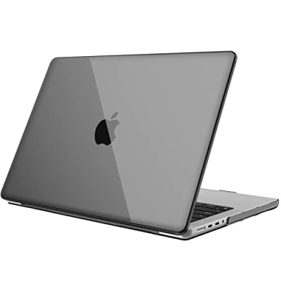 Abbildung von Fintie Hülle Kompatibel mit MacBook Pro 14 Zoll (2024 2021) A3112 A3401 A3185 A2992 A2918 A2779 A2442 M4 M3 M2 M1 Pro/Max, Ultradünne Schutzhülle Zoll, Grau