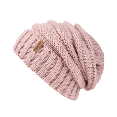 Abbildung von FURTALK Gestrickte Winter Slouchy Beanie Mütze Oversized Unisex Crochet Cable Ski Cap Baggy Slouch Hüte für Frauen Männer, Rosa, Einheitsgröße