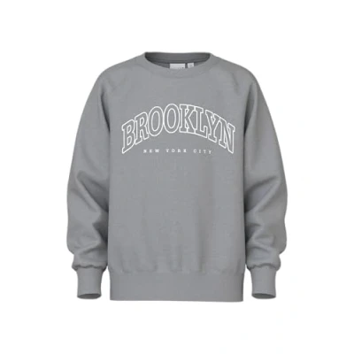 Abbildung von Name it Regular FIT Sweatshirt für Kinder, Größe: 134/140, Ultimate grey