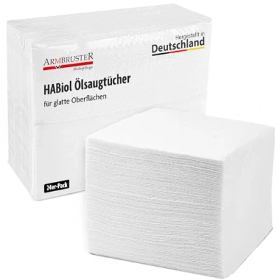 Abbildung von Multisoft Putztuch HABiol Ölsaugtücher Reinigungstücher 24 Stück Holzpflegetuch 32x34 cm, 100% Zellstoff, Weiß