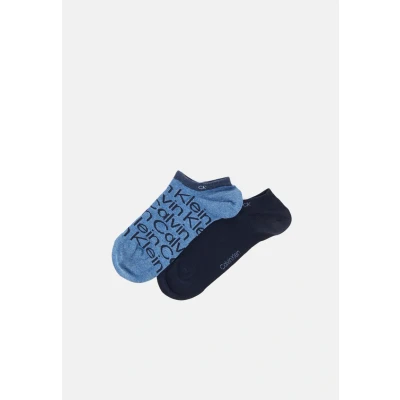 Abbildung von Calvin Klein Underwear Sneaker ALL OVER Print 2 PACK Füßlinge, Größe: 39 42, Mid denim