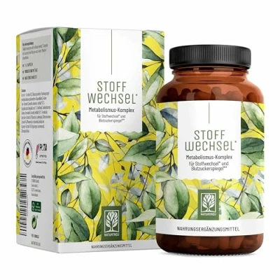 Abbildung von Stoffwechsel Kapseln Diät Unterstützung Hochdosiert mit Grünem Tee, Forskohlii, Cholin, Spargel, Bittermelone, Garcinia Cambogia &amp; Chrom 120 vegan von NATURTREU®