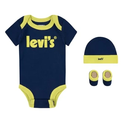 Abbildung von Levi&#039;s Kids baby girls Lhn Poster Logo 3st Boxset Nl0280 BOX SETS, Estate Blue, 6 12 Monate EU