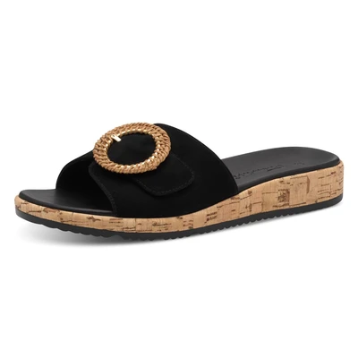 Abbildung von Tamaris Pantolette flach, Damen, Größe: 36, Black Schuhe