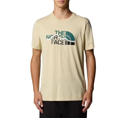 Abbildung von The North Face Mountain LINE TEE Tshirt print, Herren, Größe: Large, Gravel