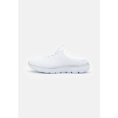 Abbildung von Skechers Sport Summits Pantolette flach, Damen, Größe: 37, White/silver Schuhe