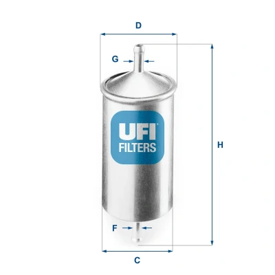 Abbildung von UFI 53.091.00 Innenraumfilter Partikelfilter 281,5 248,5 25 VOLVO: XC90 I, S60 V70 2