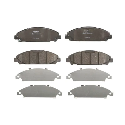 Abbildung von DELPHI LP3255 Bremsbelagsatz mit akustischer Verschleißwarnung Anti Quietsch Blech Zubehör FORD USA: Mustang Mk6 Coupe