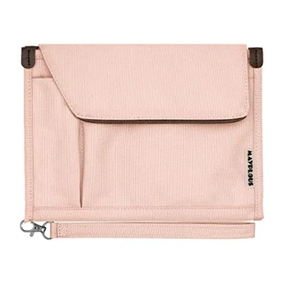 Abbildung von A5 Konferenzordner Business Organizer Tasche Notepad Tragetasche Dokumentenkoffer Portfolio (Süßes Rosa)