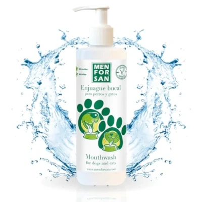 Abbildung von MENFORSAN Antizahnstein Mundspülung für Hunde und Katzen 500 ml