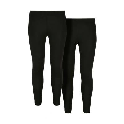 Abbildung von Urban Classics 2PACK Leggings Hosen für Kinder, Größe: 146/152, black