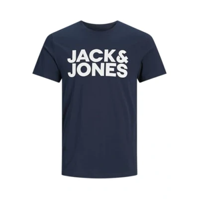 Abbildung von Jack &amp; Jones Jjecorp LOGO SS O NECK NOOS Tshirt print, Herren, Größe: XXL, Navy blazer