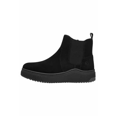 Abbildung von Tamaris COMFORT Damen Winterstiefel ohne Absatz aus Leder Wasserabweisend, Schwarz (Schwarz), 37 EU
