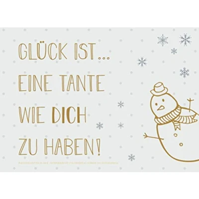 Abbildung von Adventskalender für die Tante, Gutscheinbuch mit 24 Gutscheinen als Geschenk zum Selbstausfüllen, Glück ist… eine Tante wie dich zu haben: ... Geschenkidee jede Advent