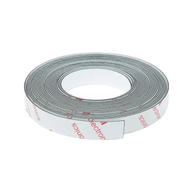 Abbildung von Ferroflex 12,5mm Breites 3M Selbstklebender und Glänzender Weißer Eisenstreifen Für Wände, Wodurch Die Magneten von Instantflächen Auf 5 Meter Länge Anziehen Werden