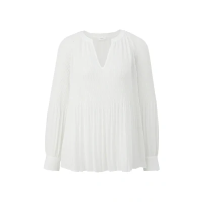 Abbildung von s.Oliver Black Label MIT Plisseestruktur Bluse, Damen, Größe: 38, Soft white