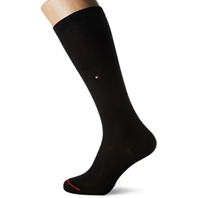 Abbildung von Tommy Hilfiger Herren Kniestrümpfe TH MEN TAILORED MERCERIZED KNEEHIGH1P 462002001, Gr. 39/42, Schwarz (Black 200)