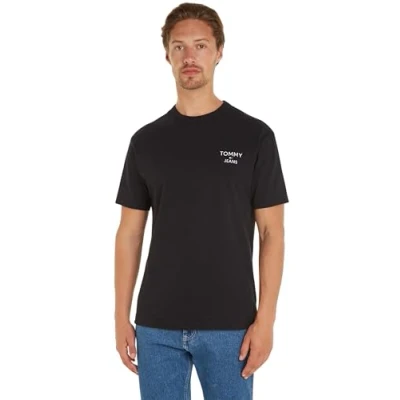 Abbildung von Tommy Jeans TEE Tshirt basic, Herren, Größe: Small, Black