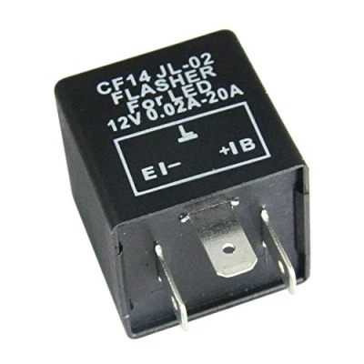 Abbildung von Mintice Kfz Motorrad Lastunabhängig Blinkrelais geeignet 12V 0,02 20A 3Polig Flasher Blinker KRAD CF14