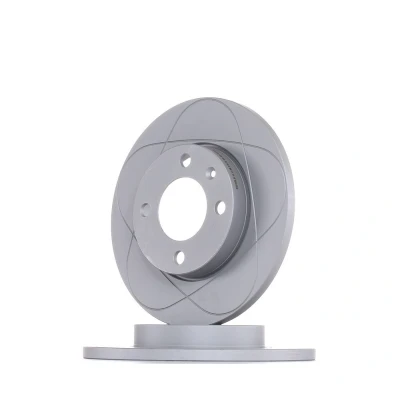 Abbildung von ATE PowerDisc 24.0312 0106.1 Bremsscheibe 239,0 12,0 4 100,0 voll beschichtet mit Schrauben VOLKSWAGEN: GOLF 1 Cabriolet, 2, 3