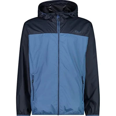 Abbildung von CMP Regenjacke für Herren mit Kapuze, Staubiges Blau, 56