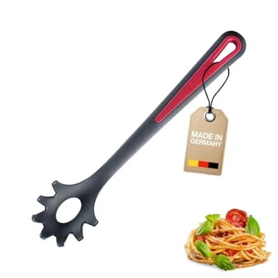 Abbildung von Westmark Spaghettilöffel/Pasta Schöpflöffel, Länge: 30,5 cm, Gallant, Schwarz/Rot, 29602270