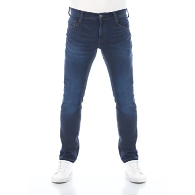 Abbildung von MUSTANG Herren Jeans Real X Oregon Tapered K Stretchhose Jeanshose Männer Denim Men Baumwolle Blau Schwarz Grau, Größe:W 38 L 32, Farbauswahl:Blue (982)