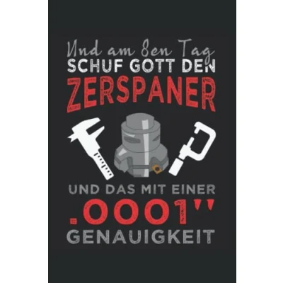 Abbildung von Zerspanungsmechaniker Notizbuch: Notizbuch Toller linierter Notizblock für CNC Dreher &amp; Fräser Zerspaner um ... machen. Geschenk und Dreher.
